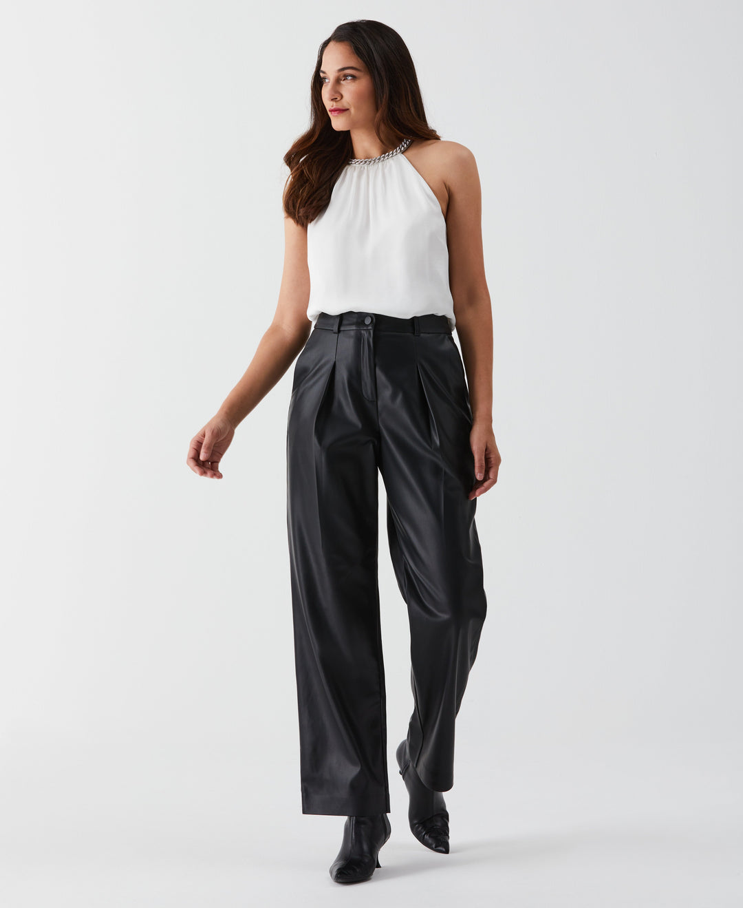 Embellished Halter Blouse (Star White) 