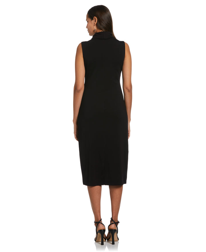 Funnel Neck Dress (Black) 