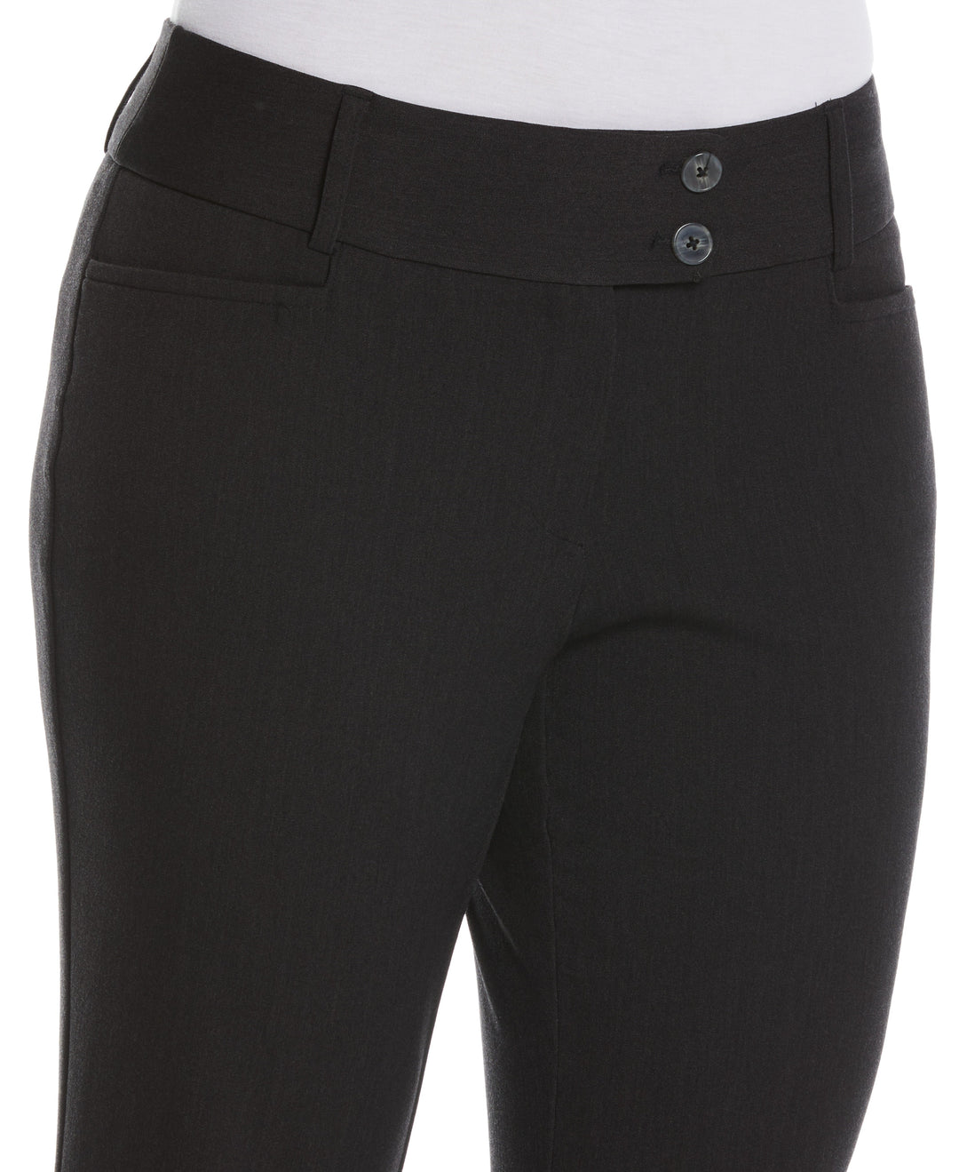 GABARDINE BOOTCUT PANT - CURVY FIT (Graphite) 