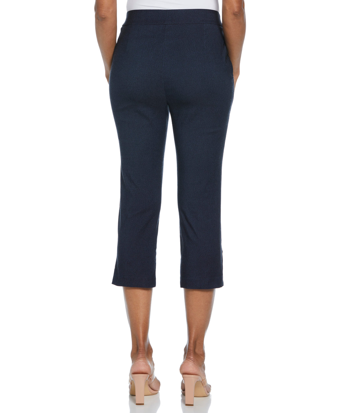 Indigo Rinse Rivet Detail Pull-On Capris (Rinse) 