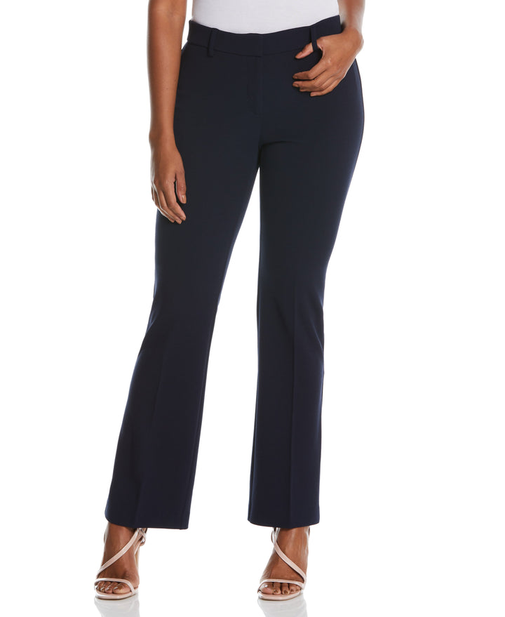 PETITE STRETCH CREPE PANT - CLASSIC FIT (Navy) 