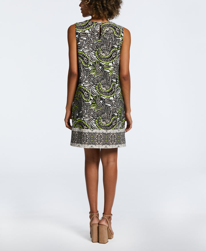 Paisley Print Shift Dress (String) 
