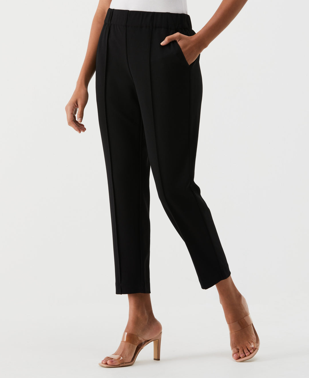 Easy Pull On Pant (Black) 