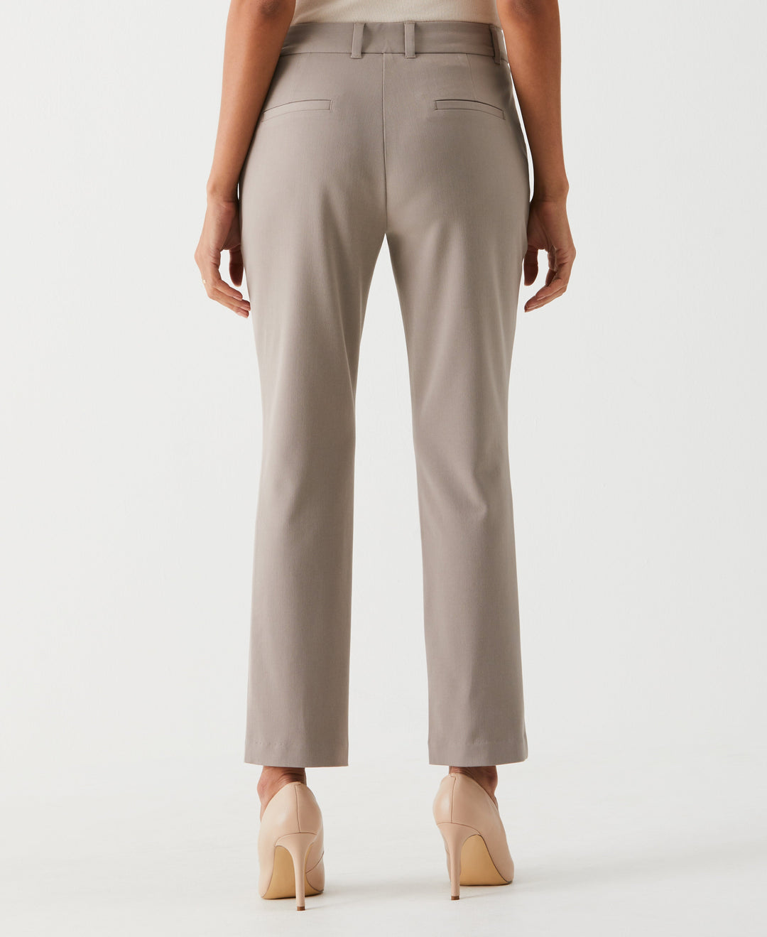 Petite Straight Leg Ankle Pant (Summer Straw) 