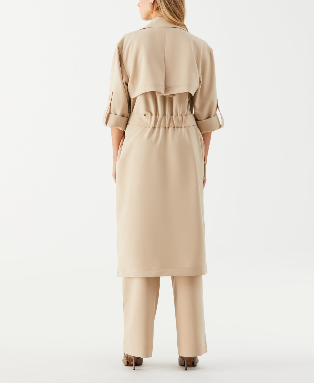 Petite Twill Trench Coat (Irish Cream) 