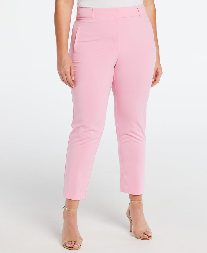 Classic Fit Clean Straight Leg Ankle Pant (Begonia Pink)