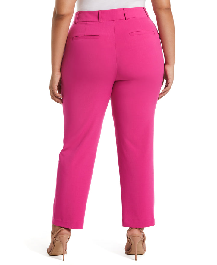 Classic Fit Clean Straight Leg Ankle Pant (Cosmo Pink) 