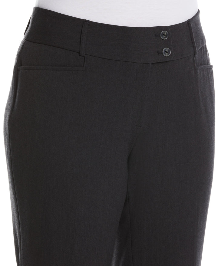 Plus Size Curvy Fit Boot Cut Pant (Graphite) 