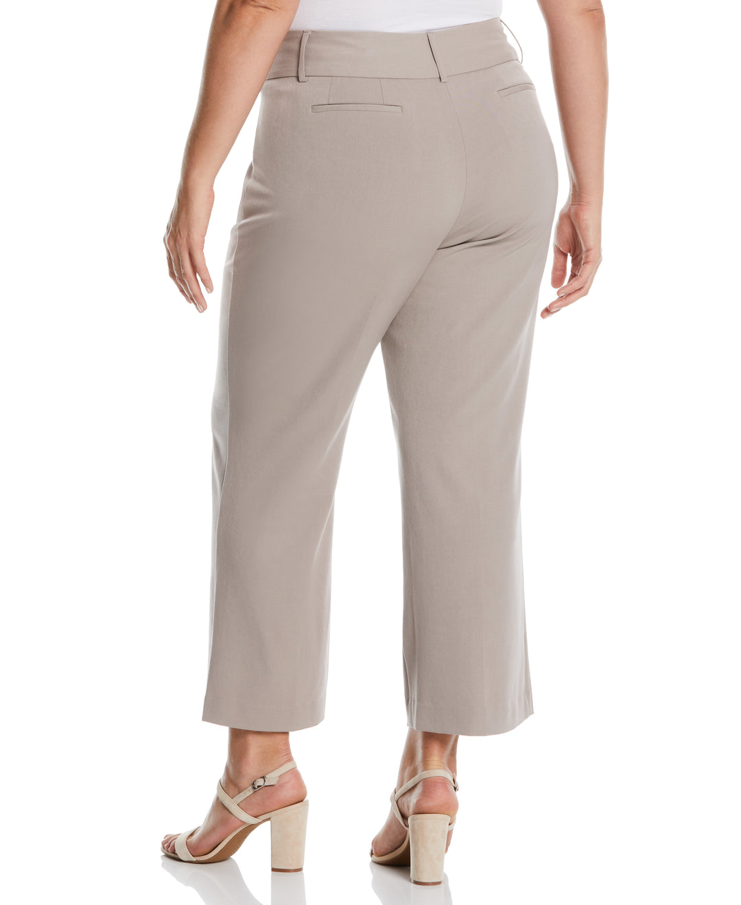 Plus Size Curvy Fit Short Length Boot Cut Pant (Summer Straw) 