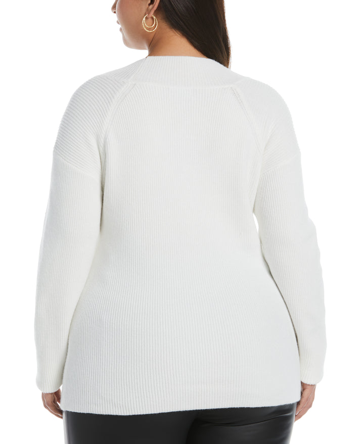 Cutout Neck Sweater (Snow White) 