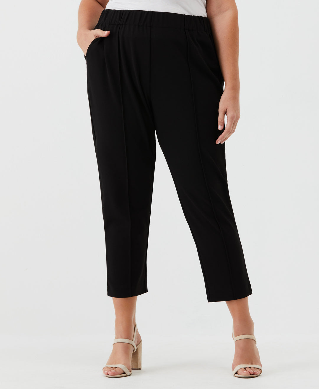 Easy Pull On Pant (Black) 
