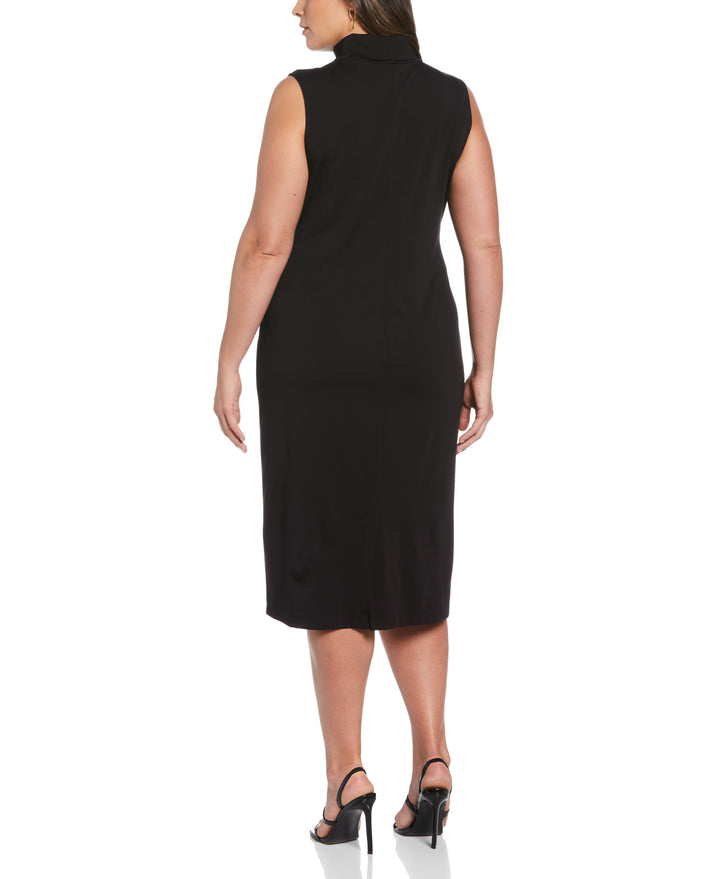 Funnel Neck Dress (Black) 