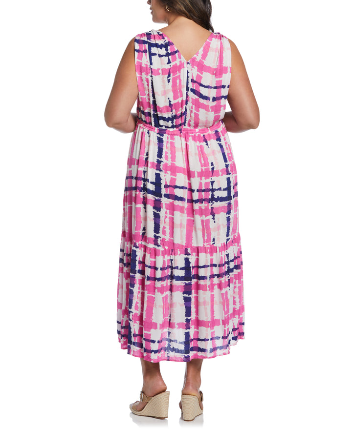 Paisley Print V-neck Maxi Dress (Strawberry Moon) 