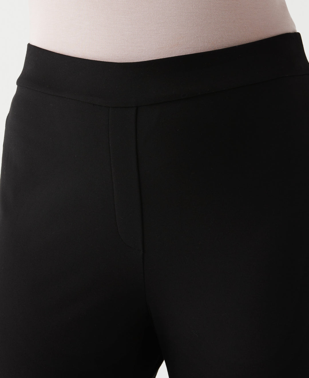 Plus Size Short Length Boot Cut Pull-On Pant (Black) 