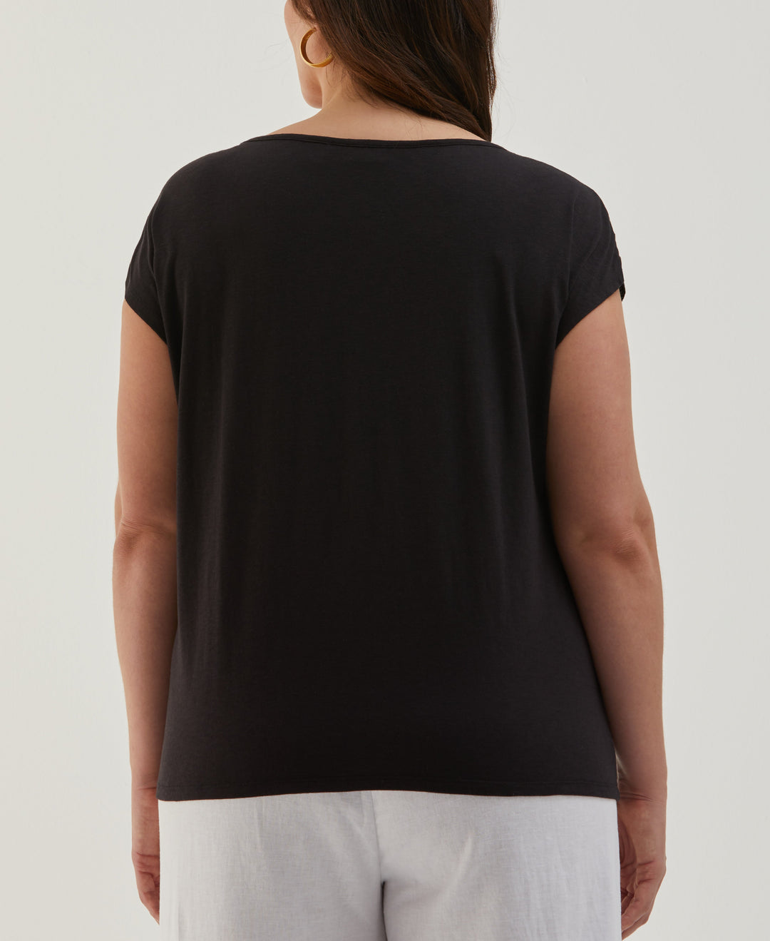 Plus Size Rivet Detail Tank Top (Black) 