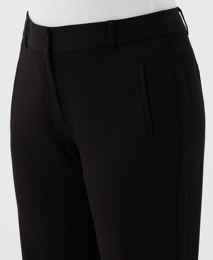 Plus Size Straight Leg Ankle Pant (Black) 