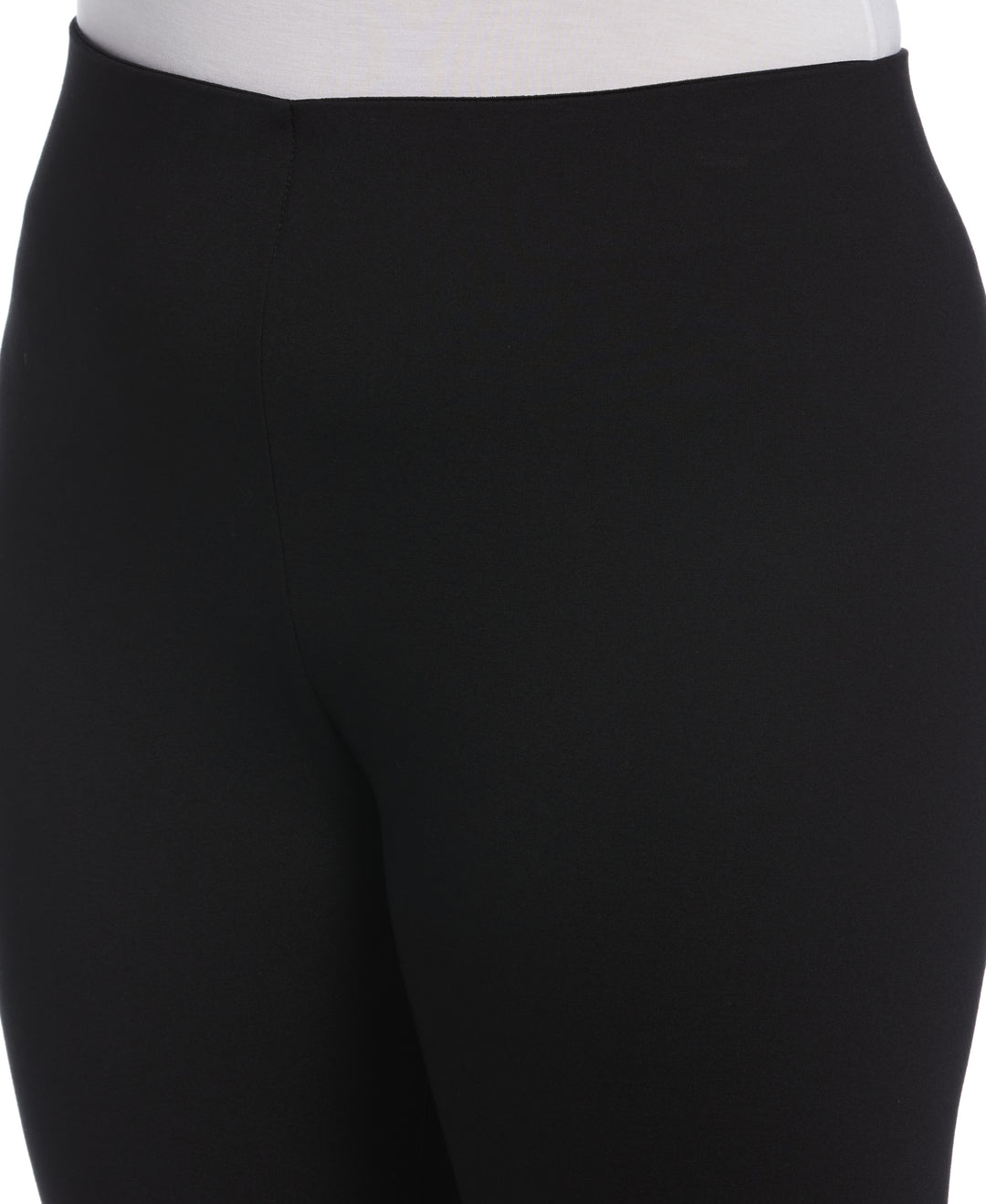 Ponte Knit Pull-On Stirrup Legging (Black) 
