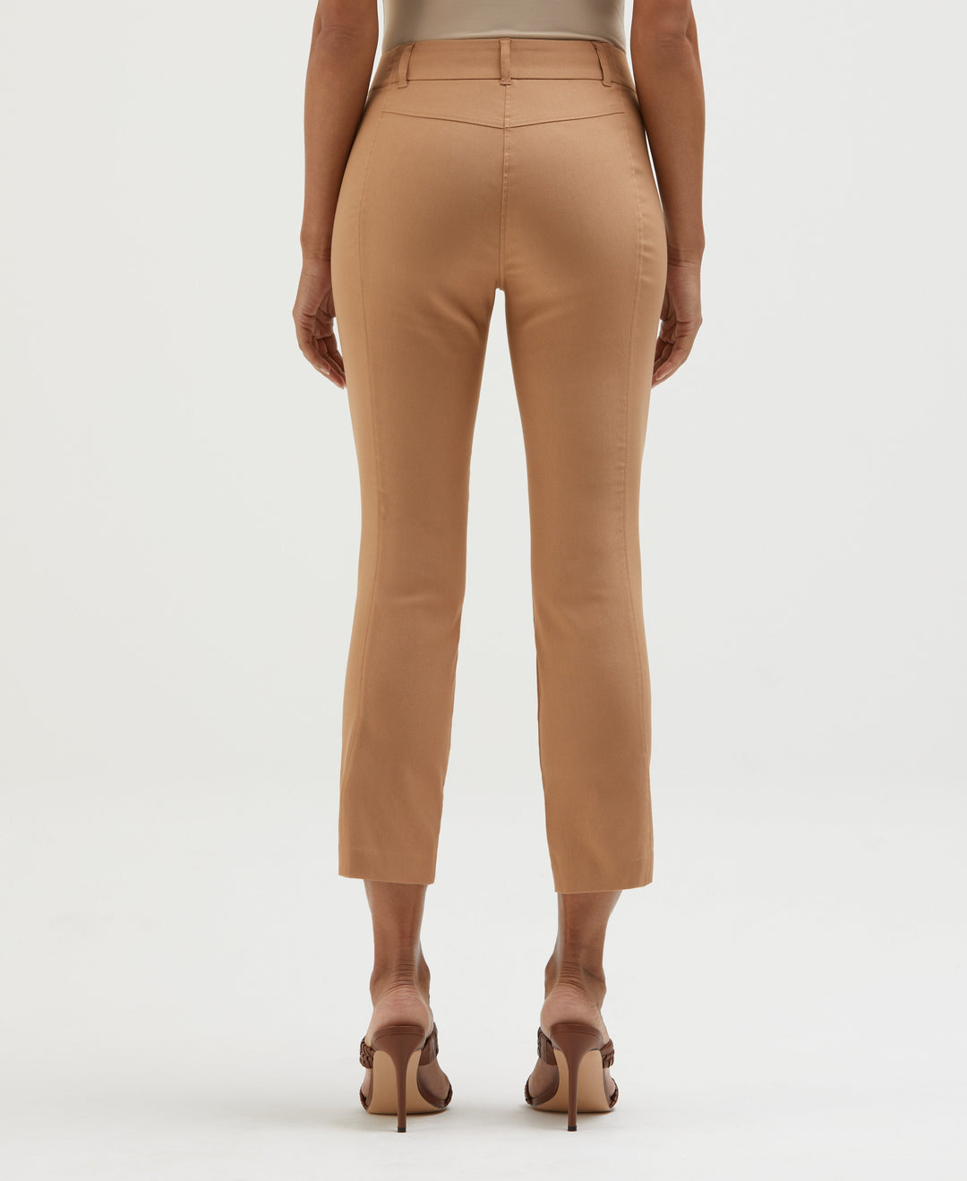 Satin Luxe Straight Leg Crop Pant (Burro) 