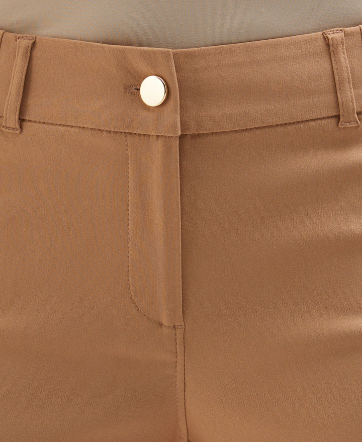 Satin Luxe Straight Leg Crop Pant (Burro) 