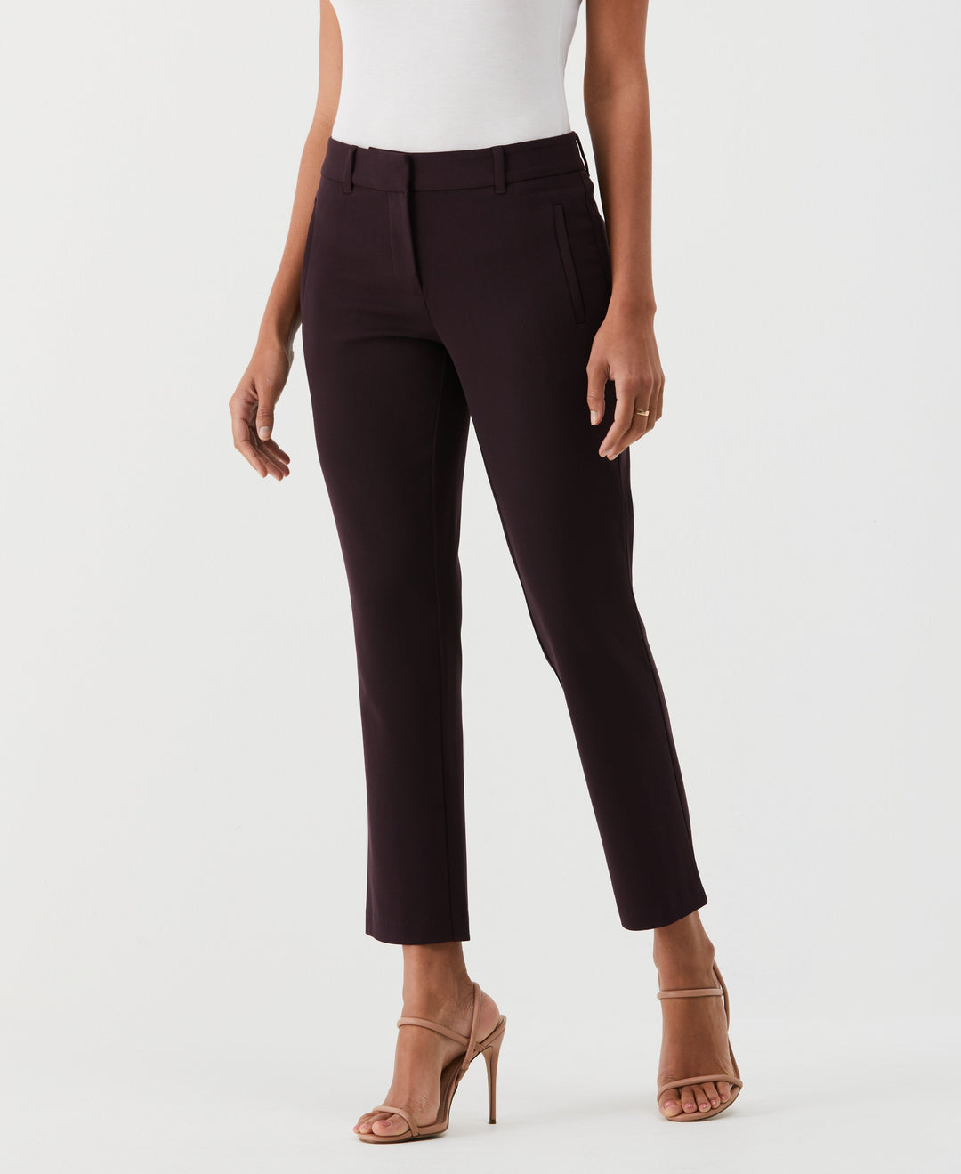 Straight Leg Ankle Pant (Vintage Wine) 