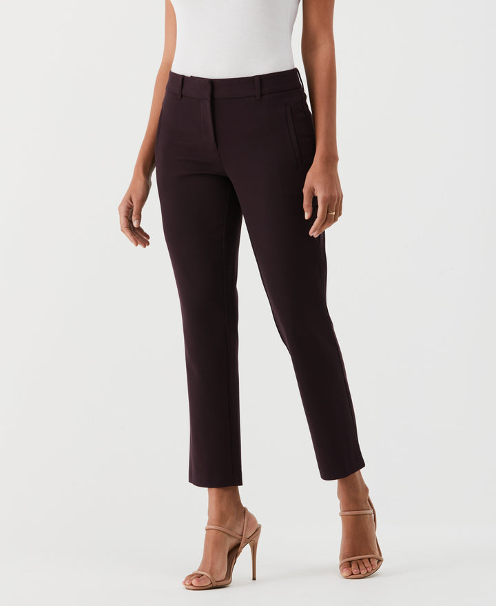 Straight Leg Ankle Pant (Vintage Wine) 