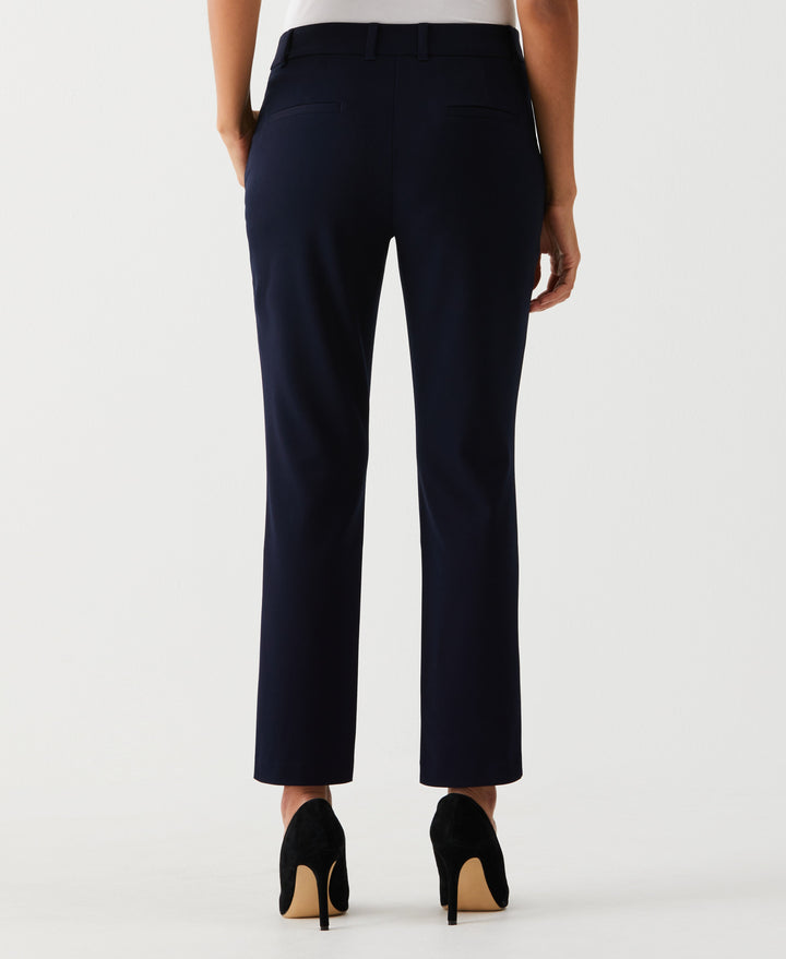 Straight Leg Ankle Pant (Navy) 