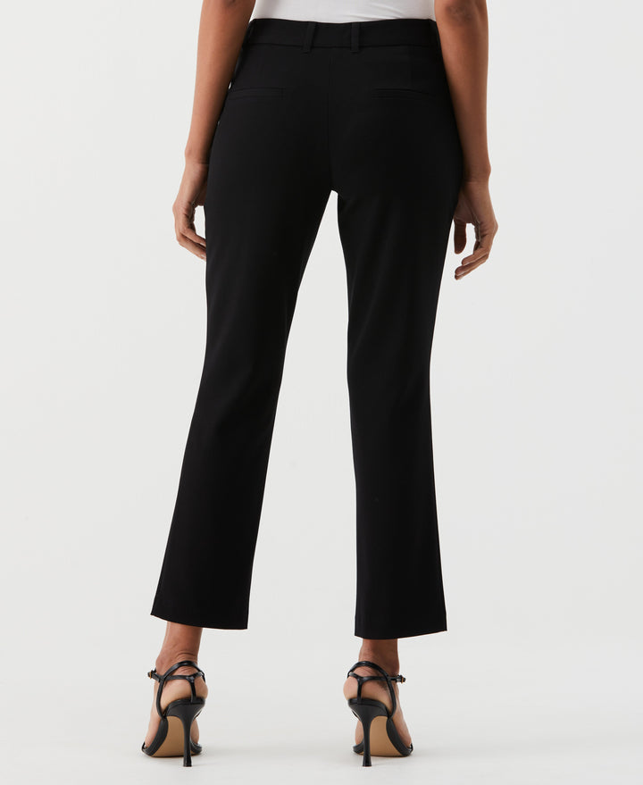 Straight Leg Ankle Pant (Black) 