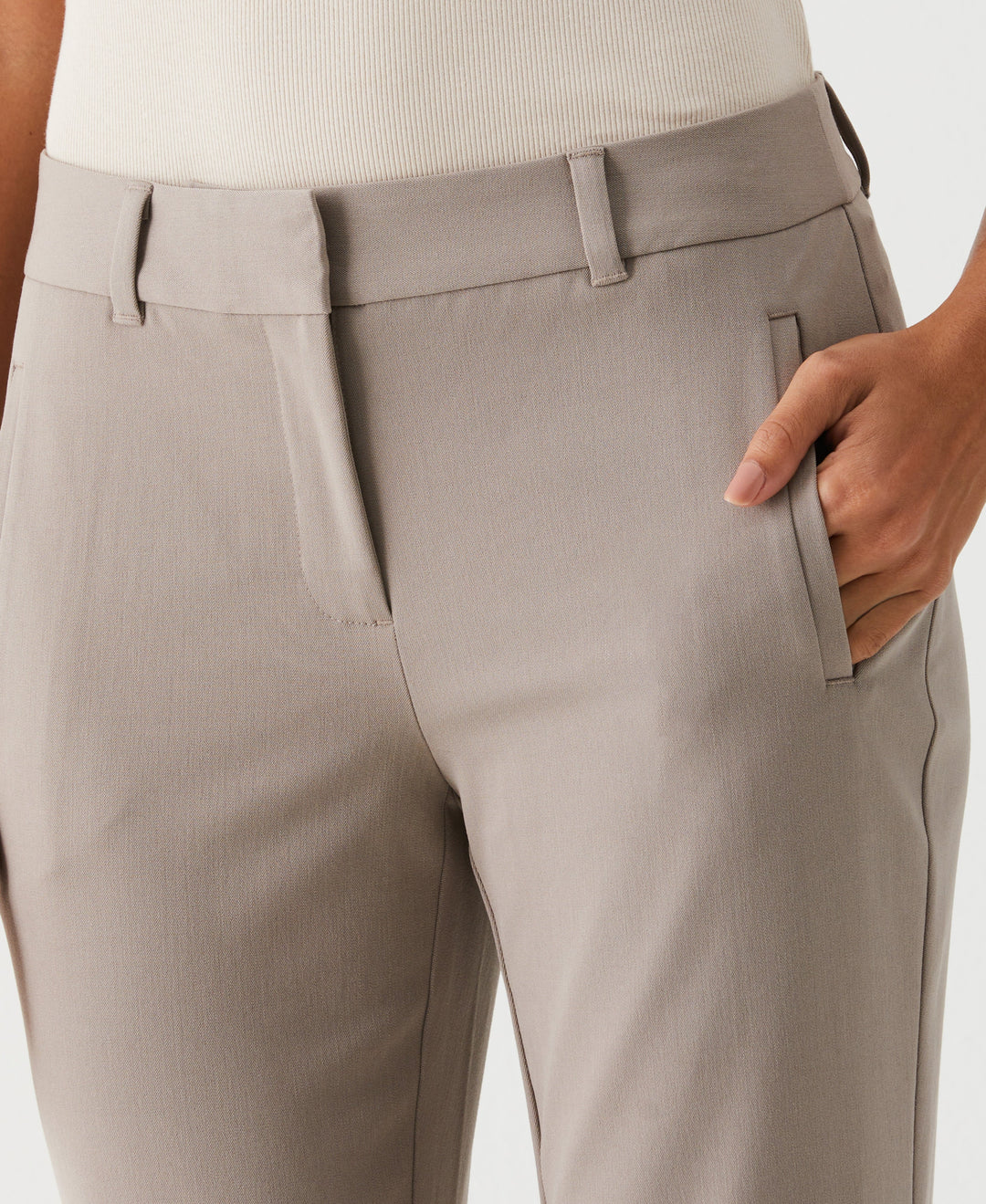 Straight Leg Ankle Pant (Summer Straw) 