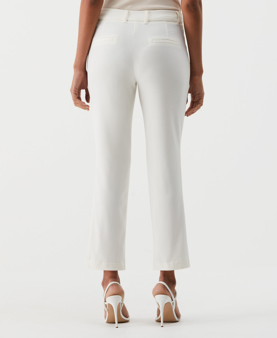 Straight Leg Ankle Pant (Egret) 