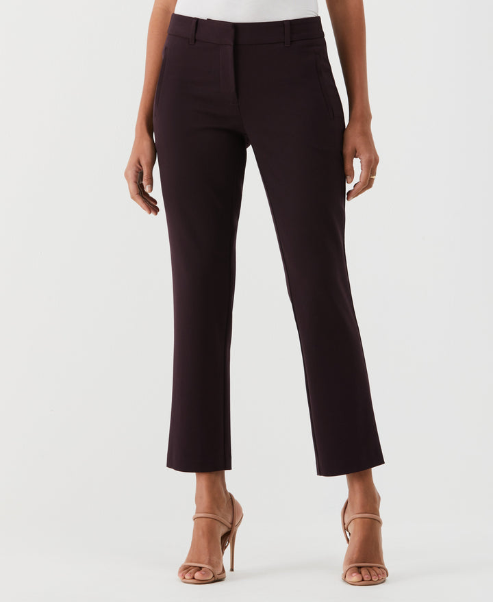 Straight Leg Ankle Pant (Vintage Wine) 