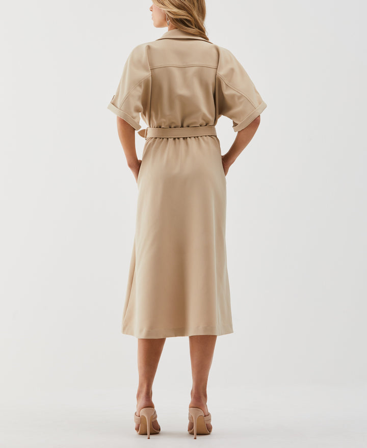 Utility Shirt Dress (Irish Cream) 