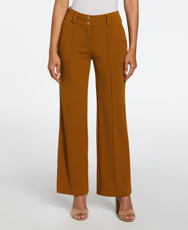 Products Wide Waistband Wide Leg Pant (Bronze Brown)