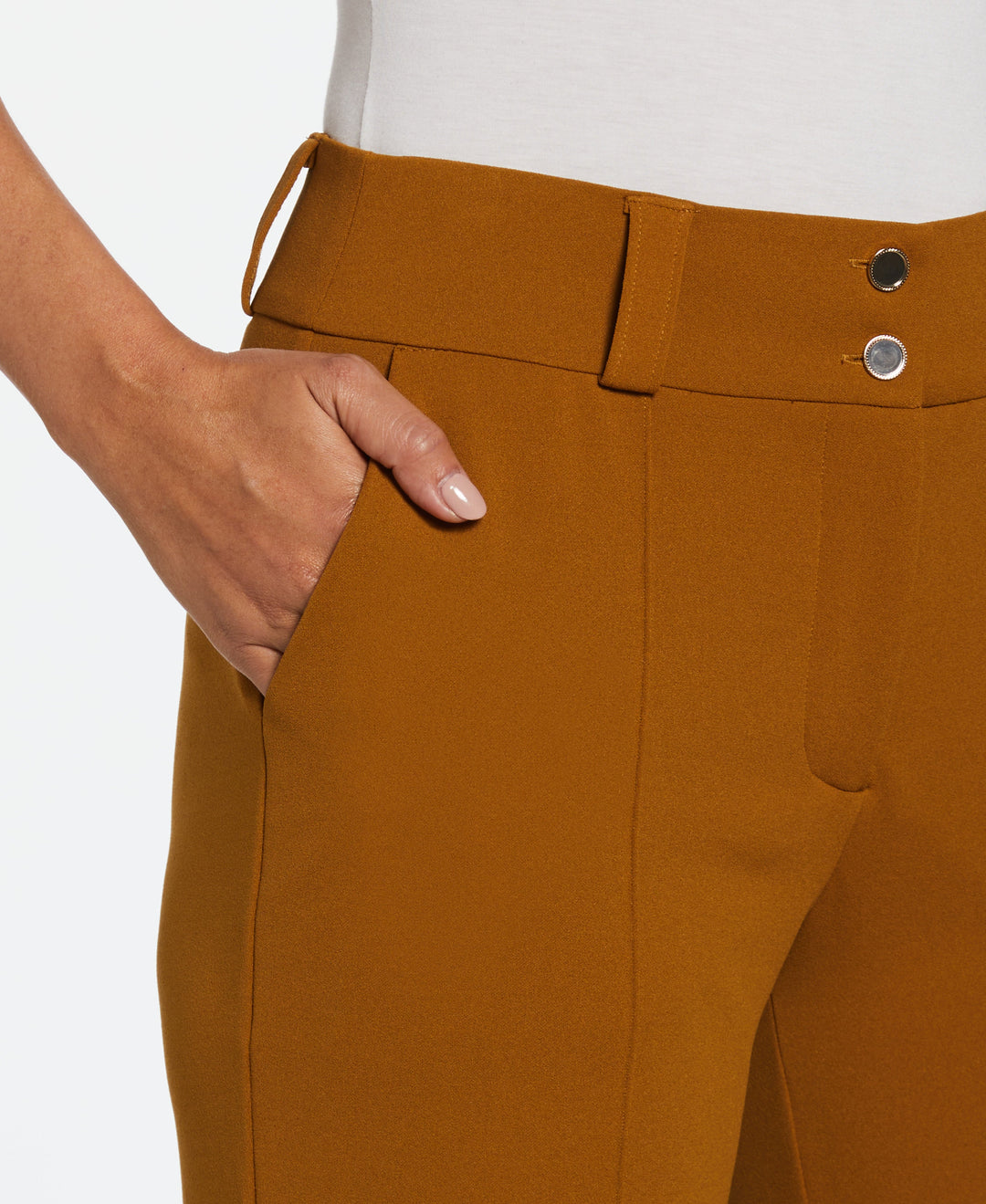 Products Wide Waistband Wide Leg Pant (Bronze Brown)