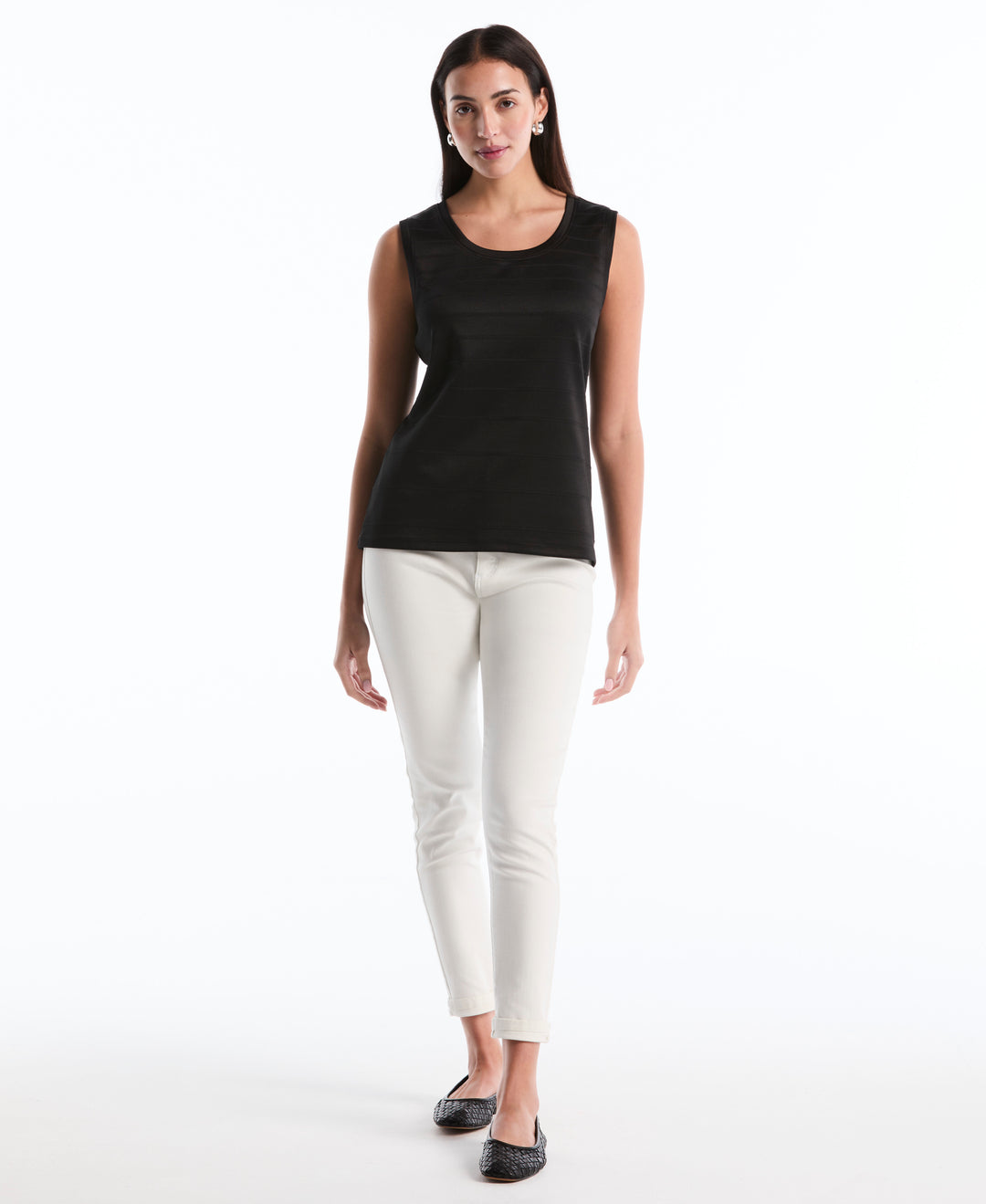 Ottoman Knit Top (Black) 