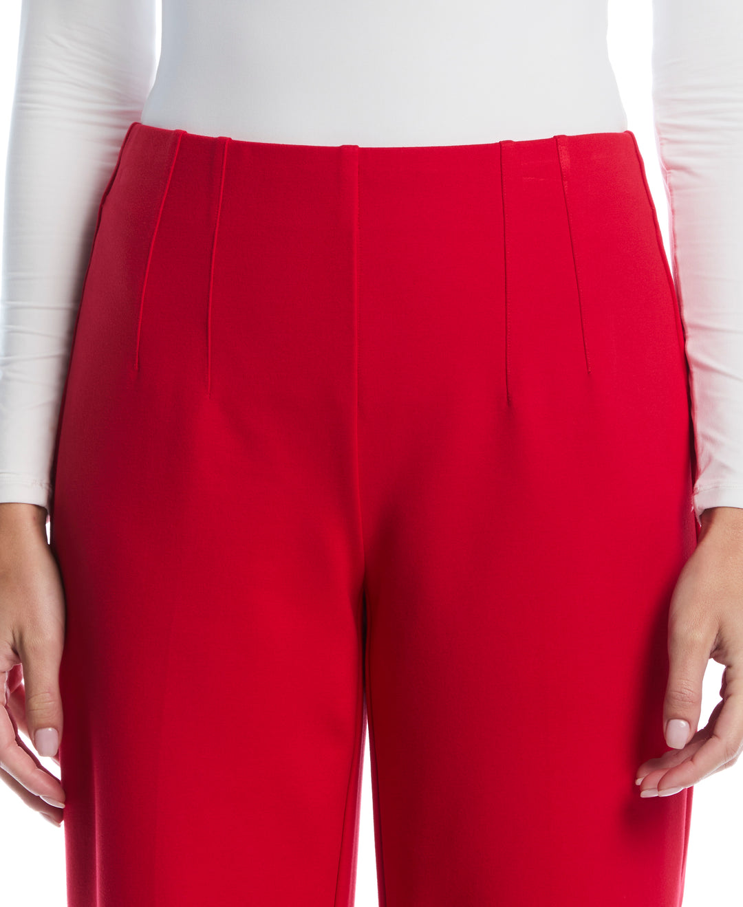 Double Dart Wide Leg Pant (Tango Red) 