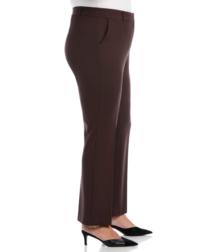 Plus Size Fly Front Bootcut Pant (Java) 