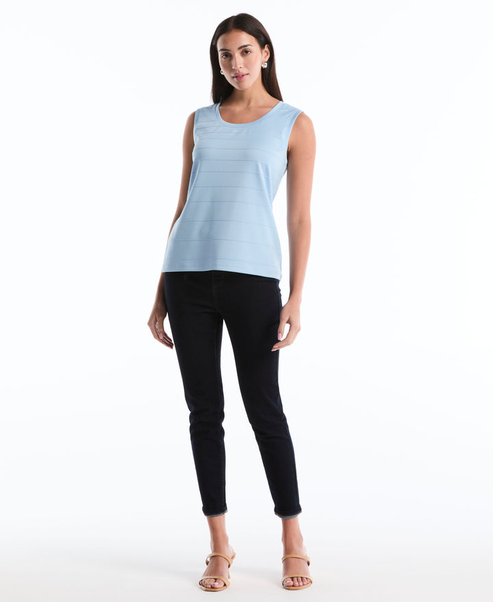 Ottoman Knit Top (Cerulean) 