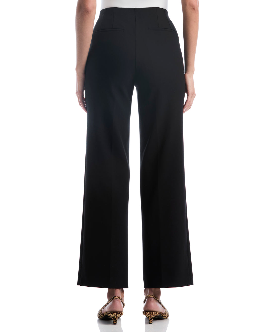 Wide Leg Pull-On Pant (Black) 