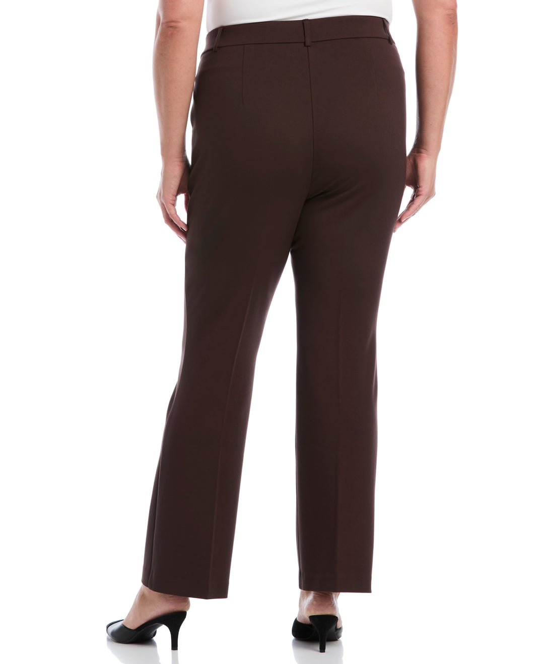 Plus Size Fly Front Bootcut Pant (Java) 
