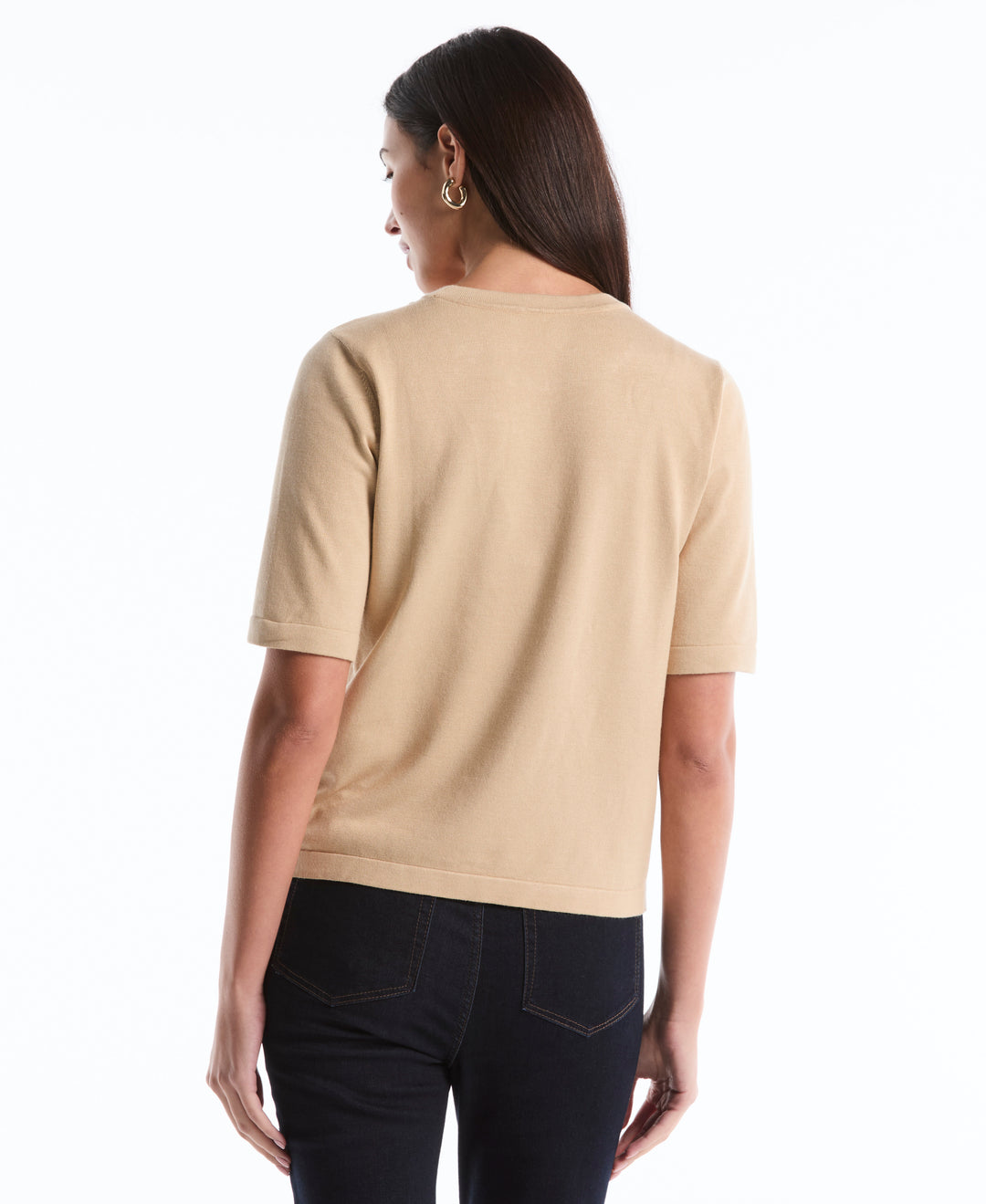 Diamond Stitch Sweater (Irish Cream) 