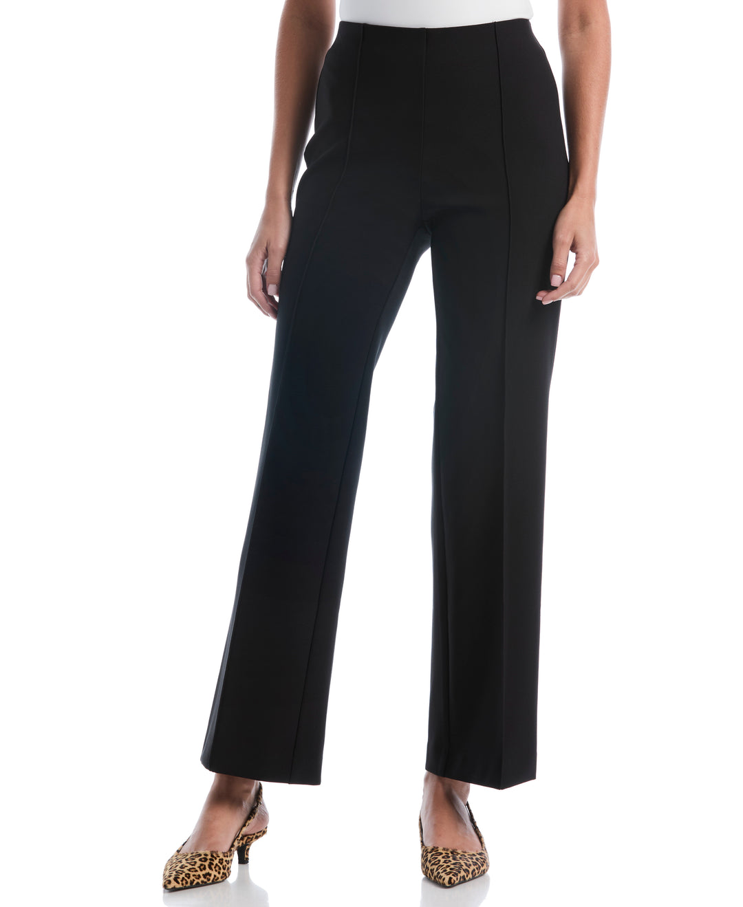Wide Leg Pull-On Pant (Black) 