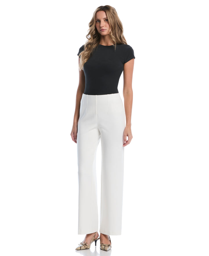 Double Dart Wide Leg Pant (Egret) 