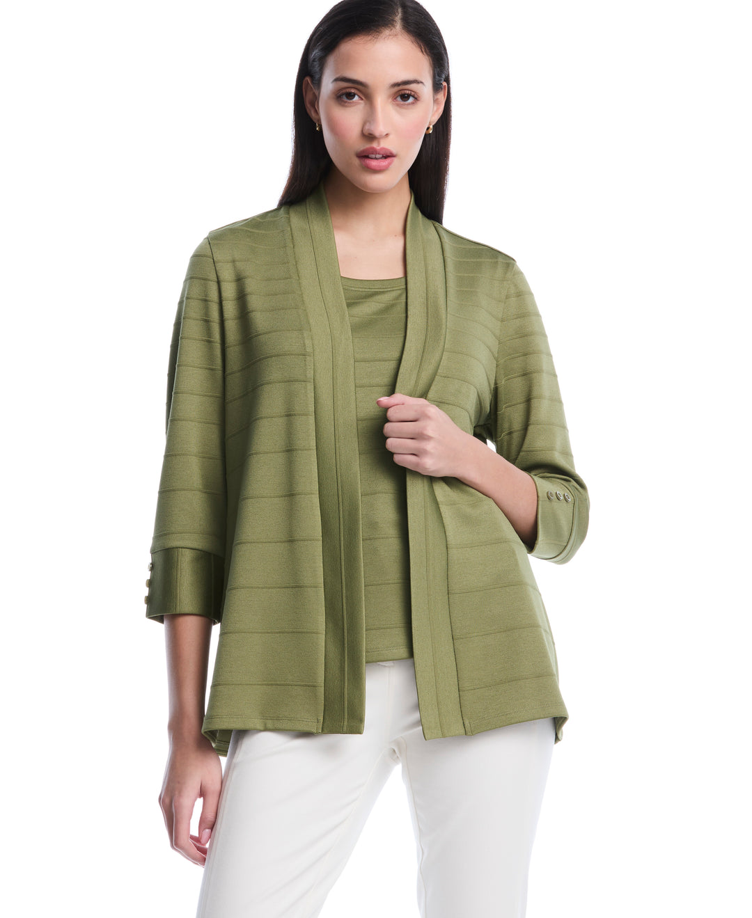 Ottoman Knit Top (Loden Green) 