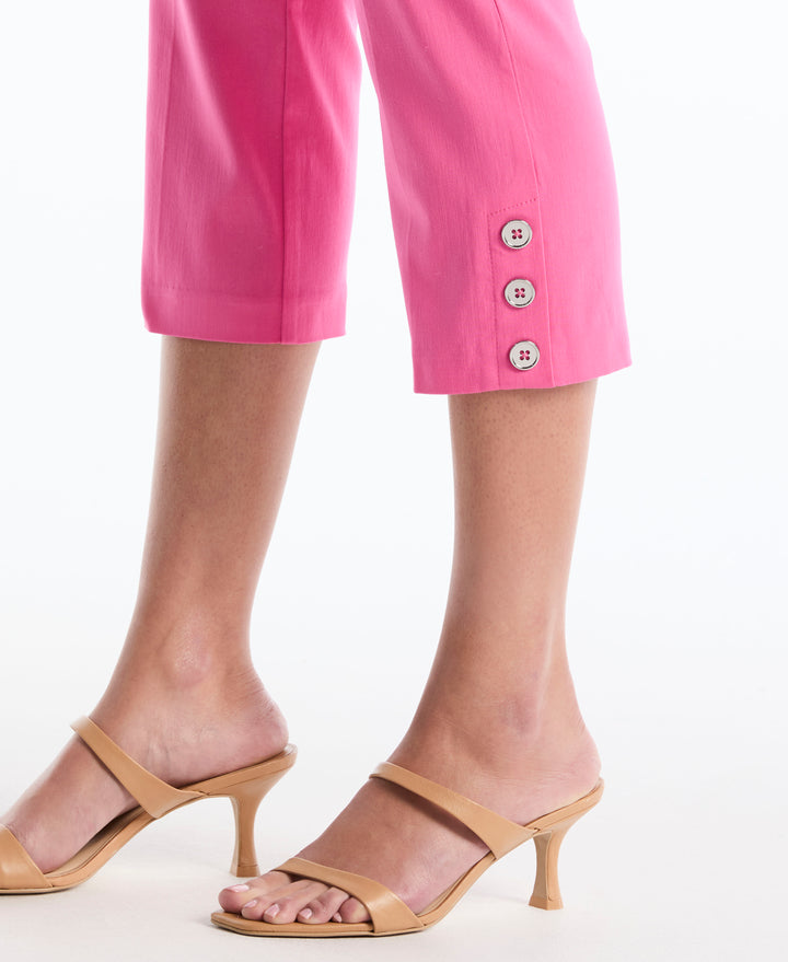 Button Detail Capri (Carmine Rose) 