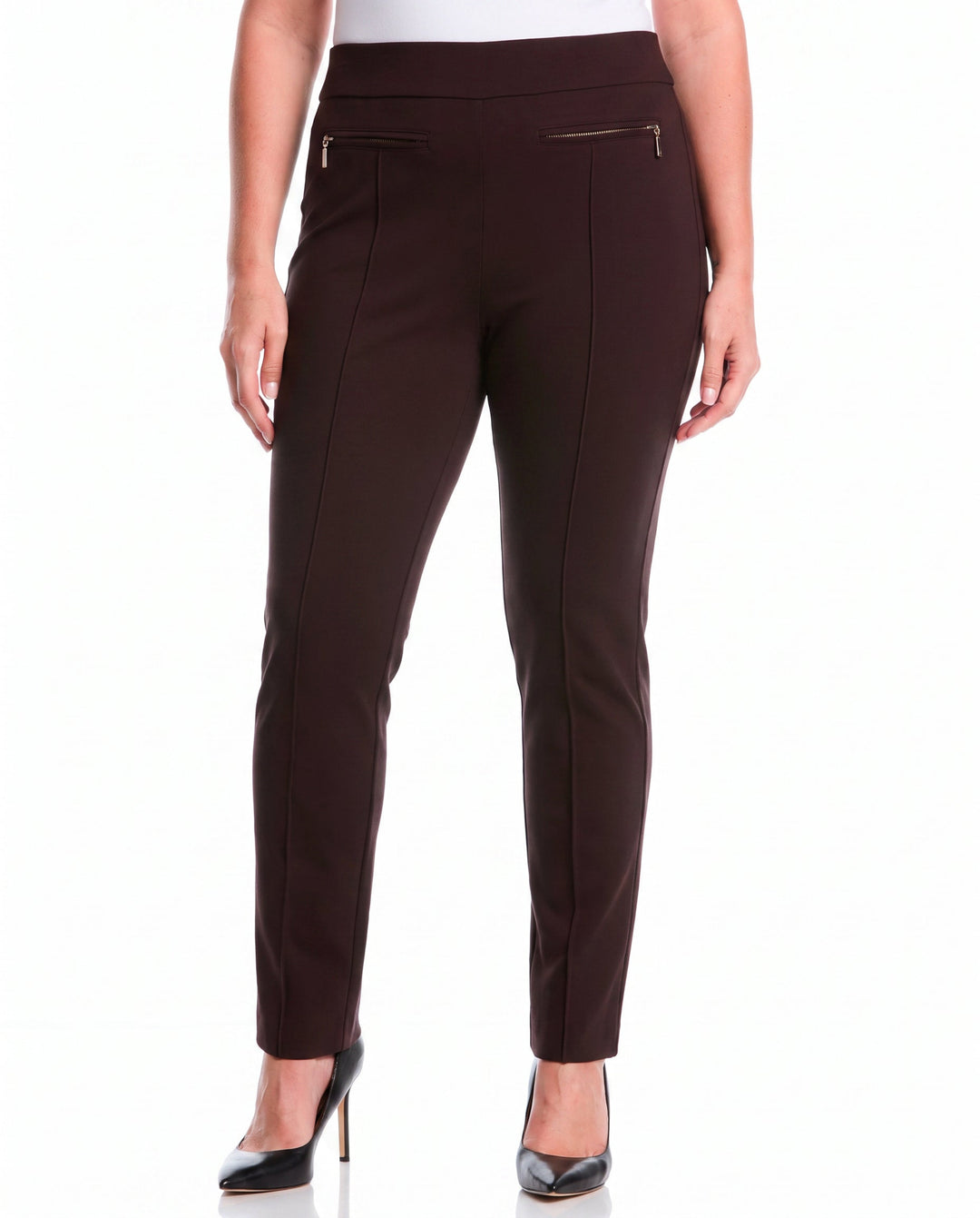 Plus Size Ponte Slim Leg Pant