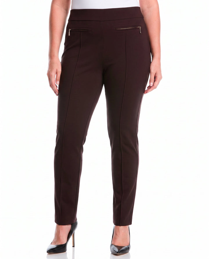 Plus Size Ponte Slim Leg Pant