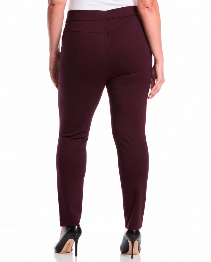Plus Size Ponte Slim Leg Pant