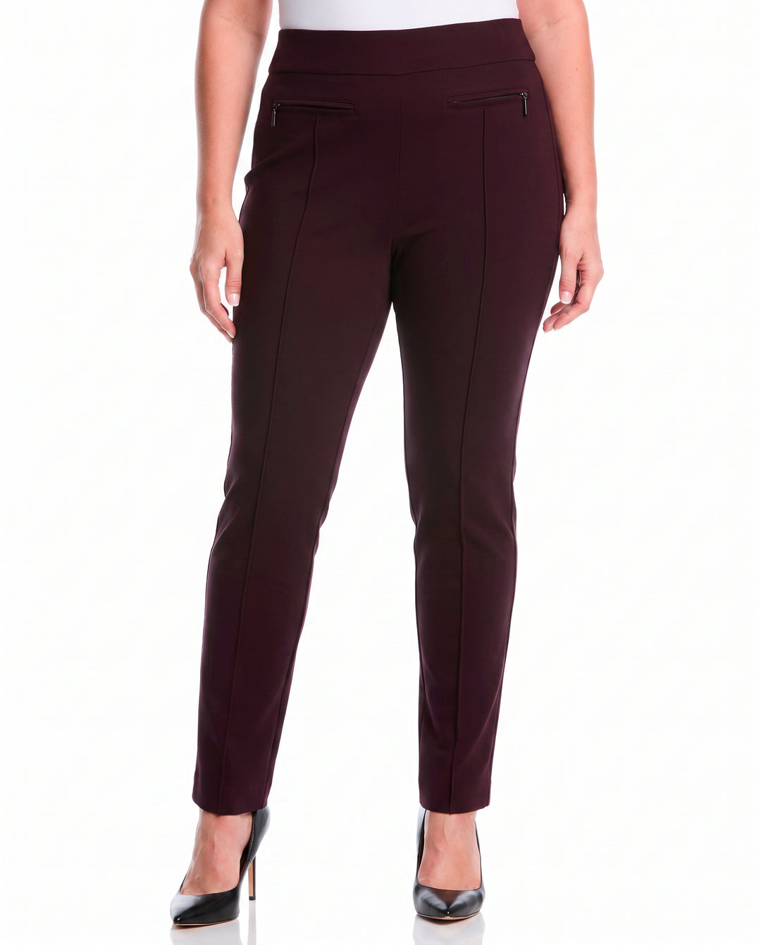 Plus Size Ponte Slim Leg Pant