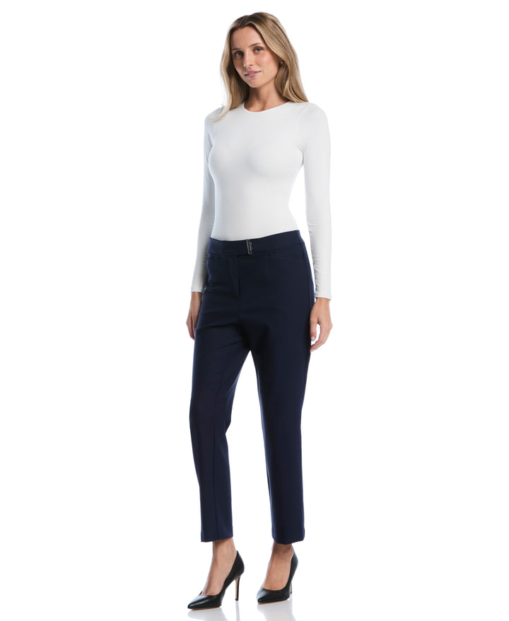 Extended Tab Ankle Pant (Navy) 