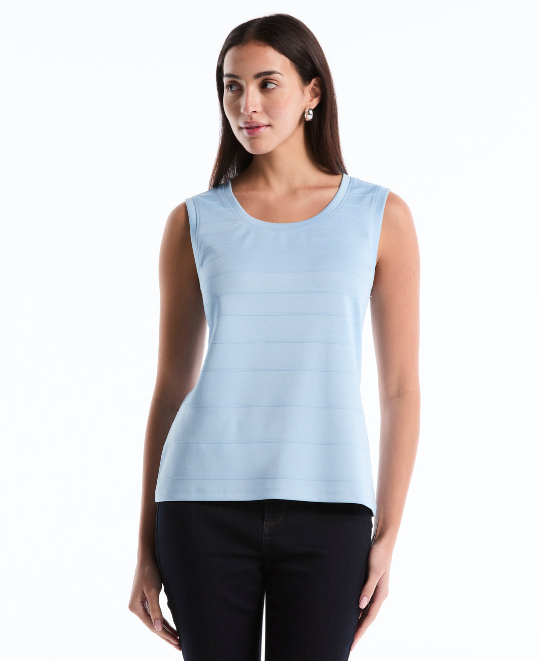 Ottoman Knit Top (Cerulean) 